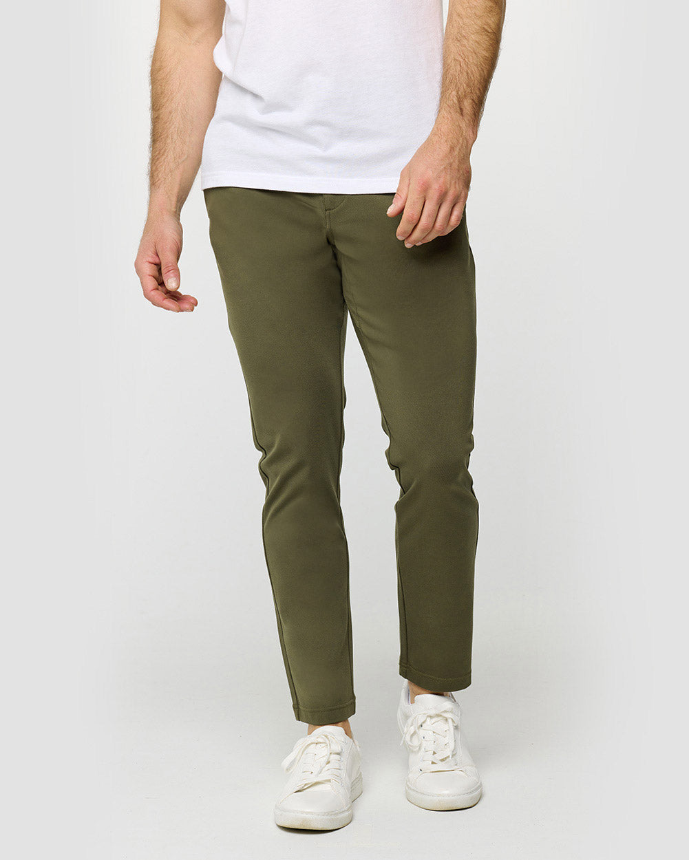 All Day Pants - Slim-Dark Olive-33"-Regular-Front--Alex---31
