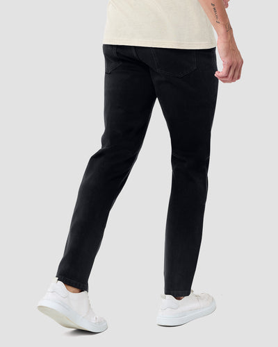 Legacy Stretch Denim Jeans-Black-30"-Regular-Back--Erich---32