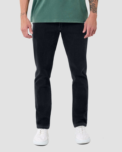 Legacy Stretch Denim Jeans-Dark Grey-30"-Regular-Front--Model---32