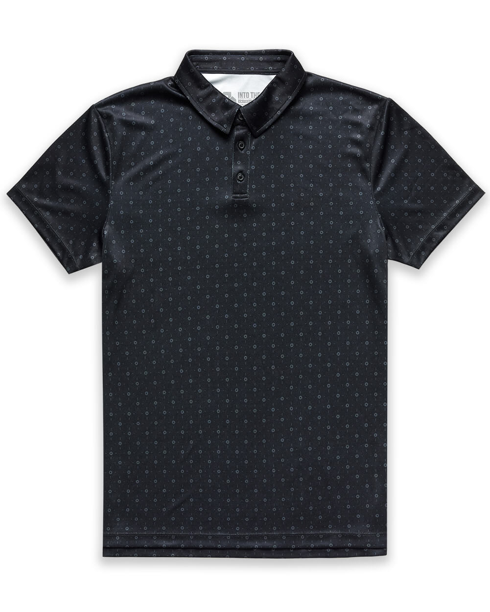Performance Polo - Non-Branded-Black Dots-Tall-Regular-Mock--Model---L