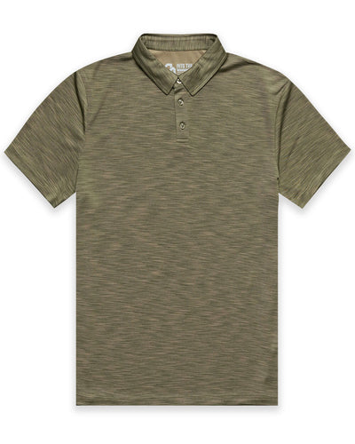 Performance Polo - Non-Branded-Olive Green-Regular-Mock--Alex---M