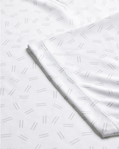 Performance Polo - Non-Branded-White Dashes-Regular-Detail--Alex---M