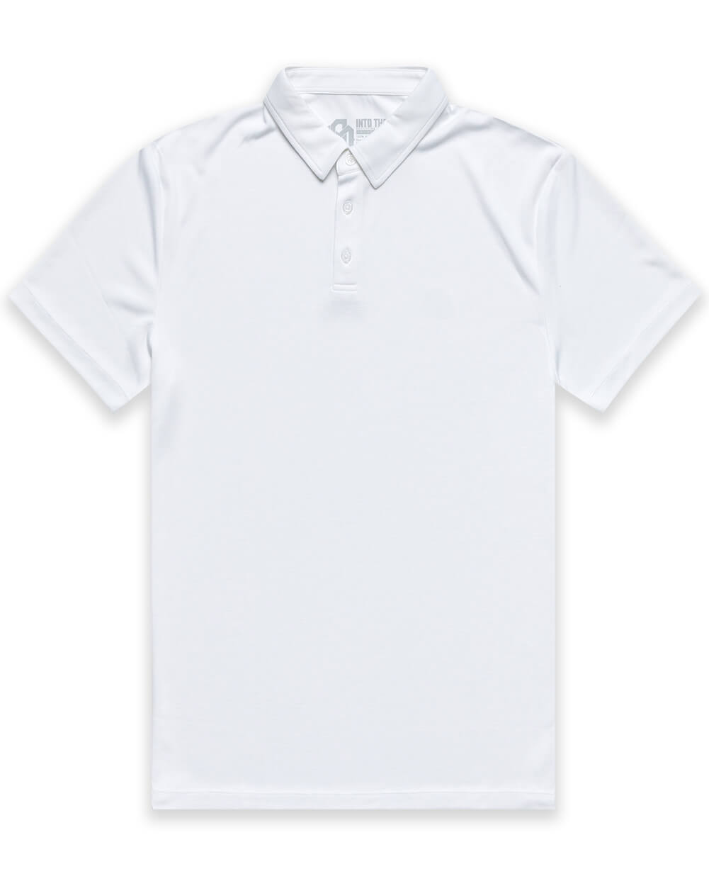 Performance Polo - Non-Branded-White-Reg-Regular-MOck--Model---L