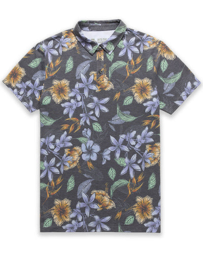 Pursuit Performance Polo-Coastal Flowers-Reg-Regular-Mock--Model---L