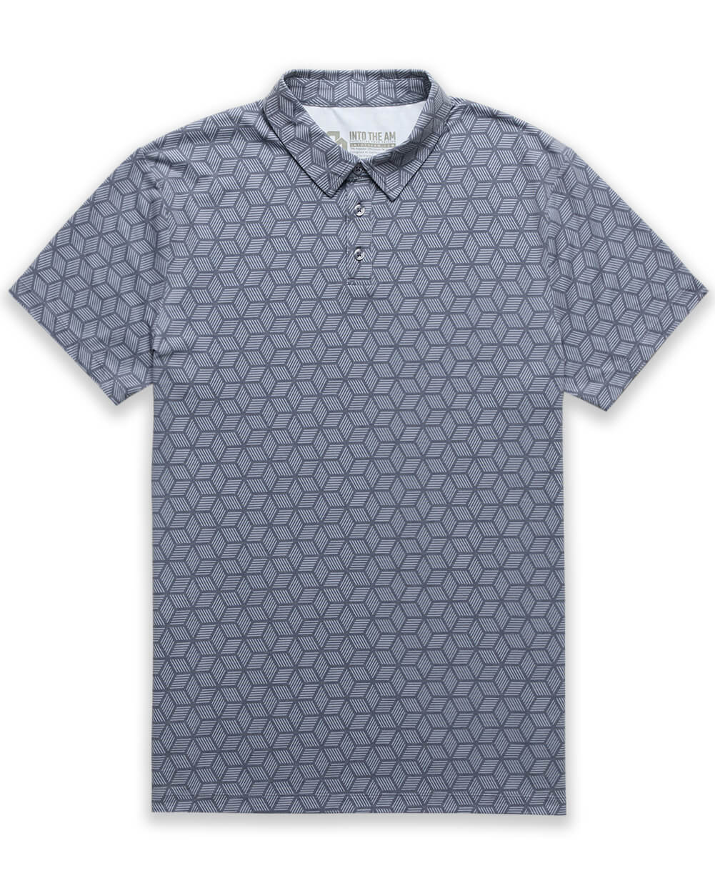 Pursuit Performance Polo-Cube Illusions-Reg-Regular-Mock--Model---L