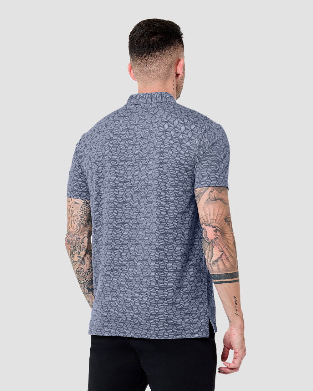 Pursuit Performance Polo-Cube Illusions-Tall-Regular-Back--Model---L