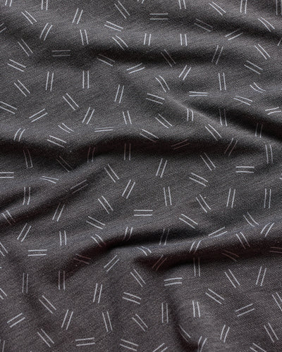 Pursuit Performance Polo-Black Dashes-Tall-Regular-Detail--Model---L