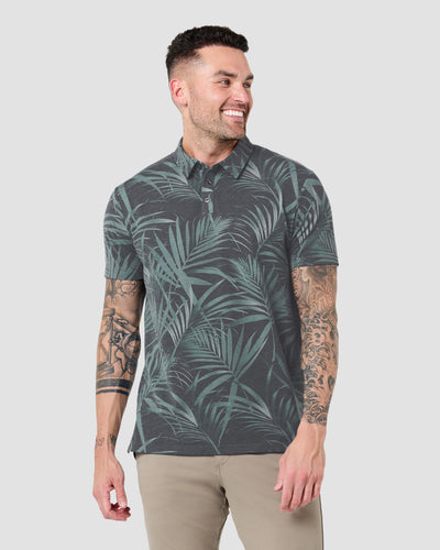 Pursuit Performance Polo-Midnight Jungle-Reg-Regular-Front--Model---L