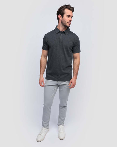 Polo - Tall - Non-Branded-Charcoal-Regular-Full--Model---L