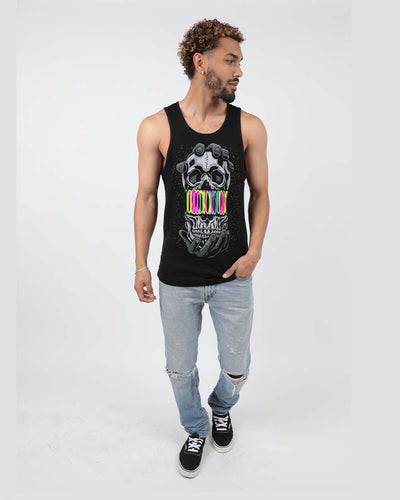 Skull Slush Tank-Black-Regular-Full--Model---L