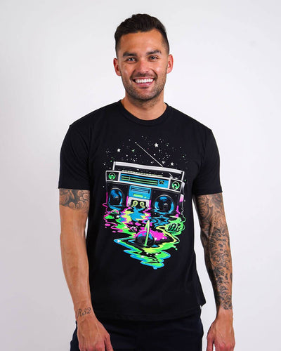 Cosmic Beats Tee-Front--Zach---L