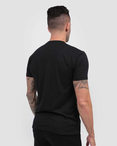 Cosmic Canvas Tee-Black-Regular-Back--Model---L
