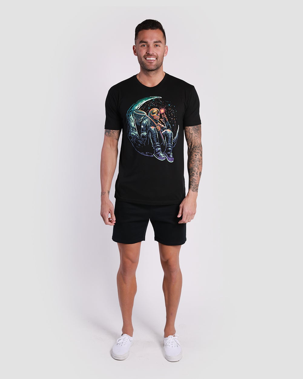 Lunar Harvest Glow-in-the-Dark Tee-Black-Regular-Full--Model---L