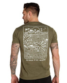 Summer Islands Tee-Olive Green-Regular-Back--Model---L