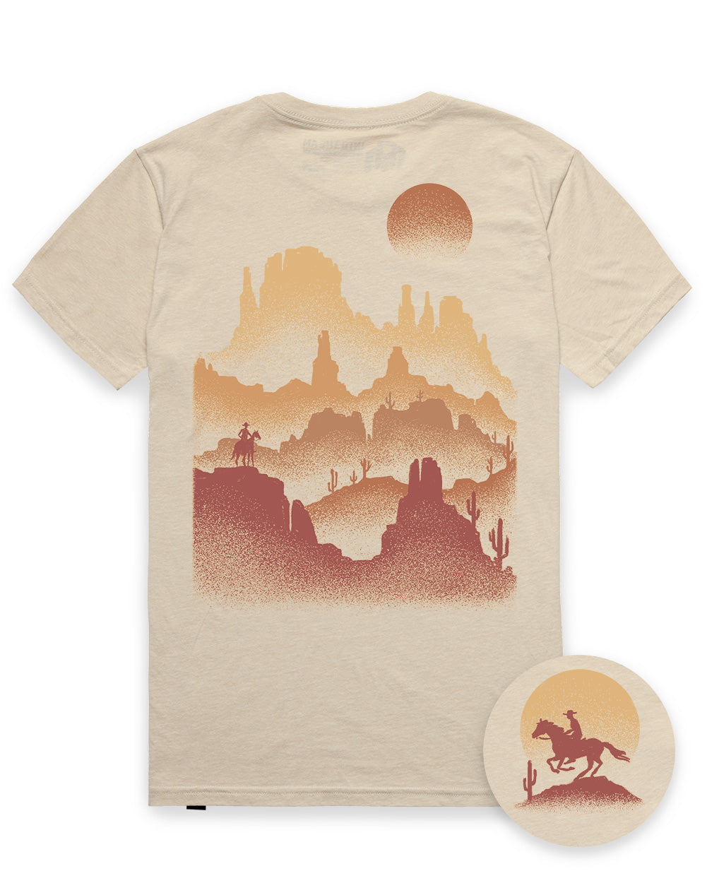 Mesa Shadows Tee-Cream--Regular-Mock--Model---L