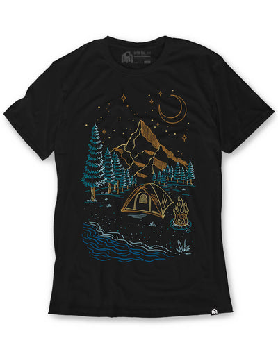 Moonlight Camper Tee-Black-Regular-Mock--Model---L