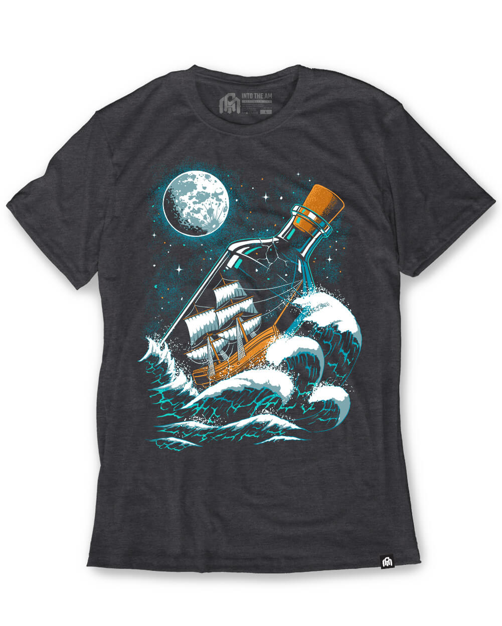 Moonlit Voyage Tee-Charcoal-Regular-Mock--Model---L