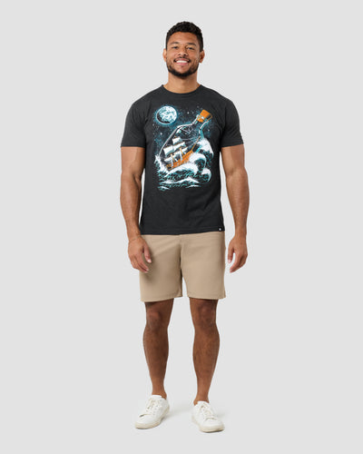 Moonlit Voyage Tee-Charcoal-Regular-Full--Model---L