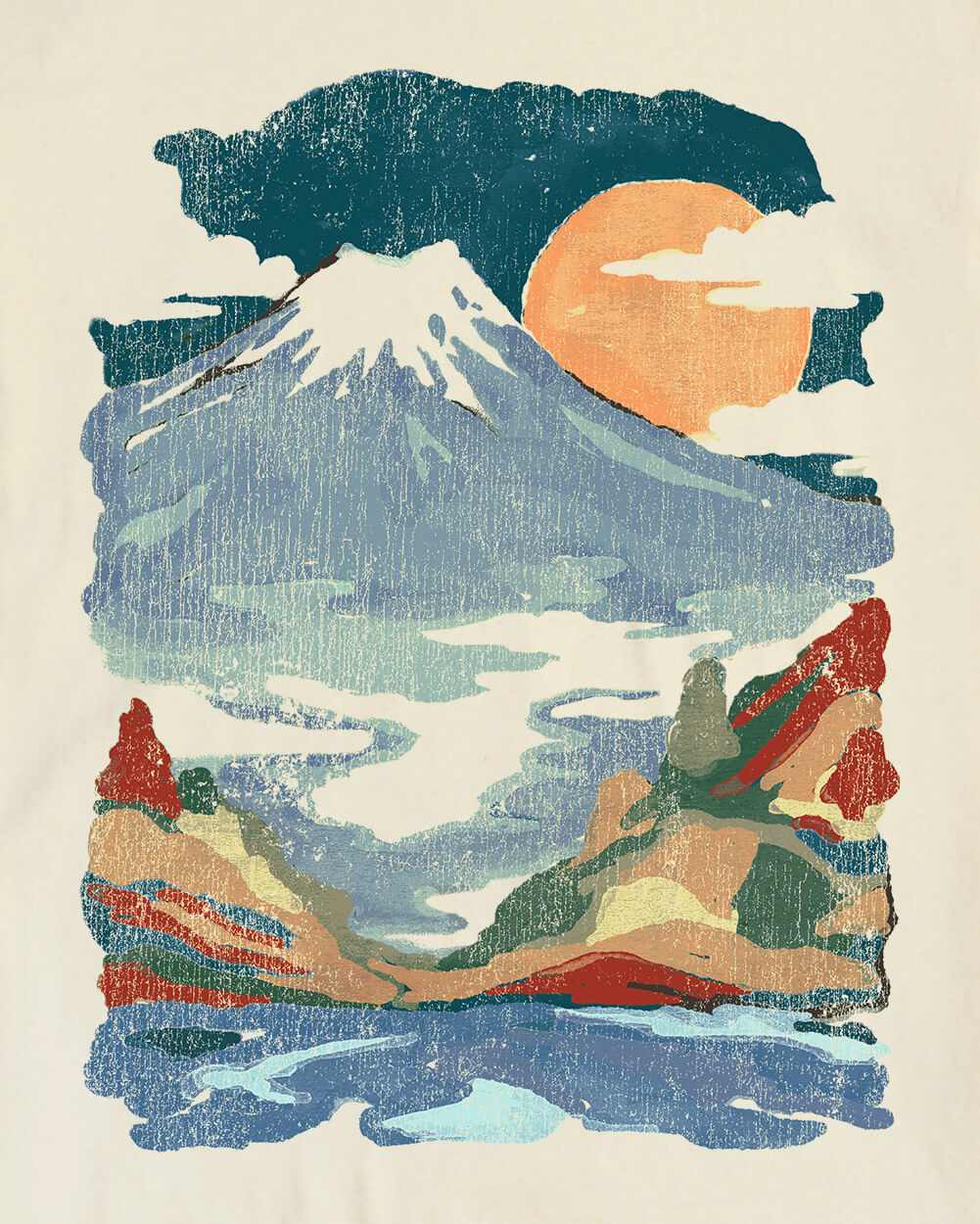 Nature's Palette Vintage Tee-Vintage Natural-Regular-Swatch--Model---L