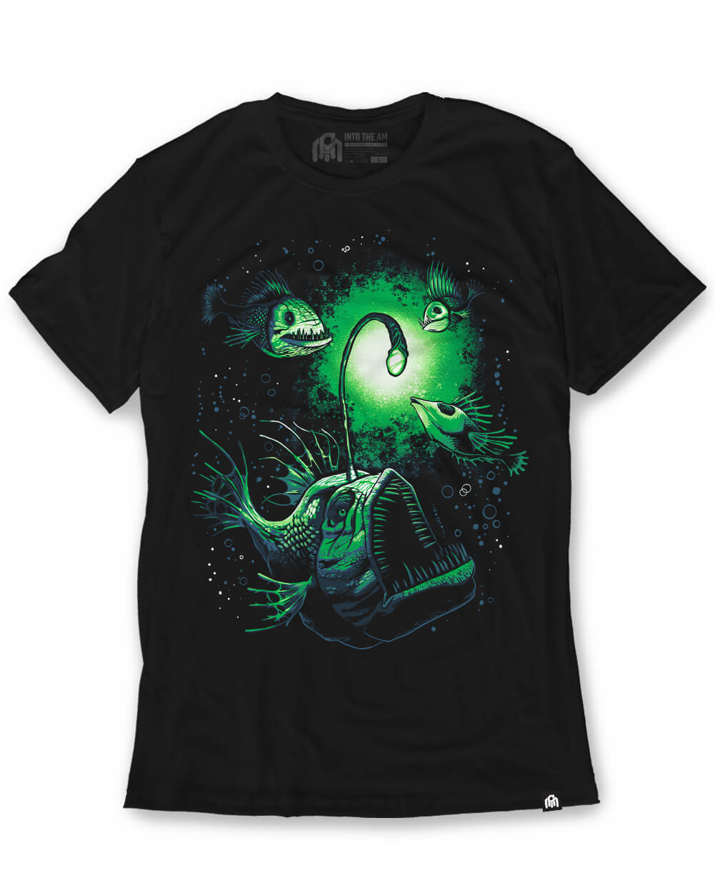 Neon Predator Glow-in-the-Dark Tee-Black-Regular-Mock--Model---L