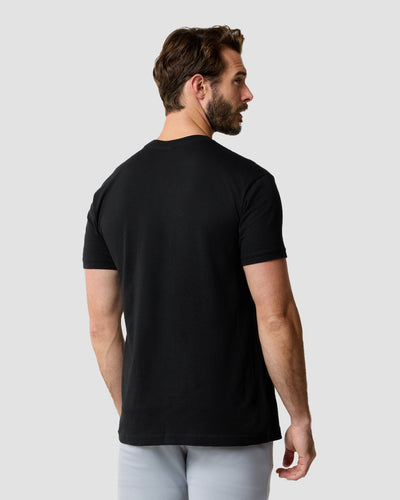 Neon Predator Glow-in-the-Dark Tee-Black-Regular-Back--Model---L