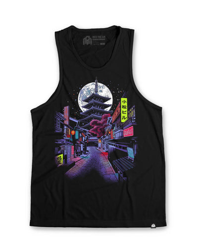 Night District Tank-Black-Regular-Mock--Model---L