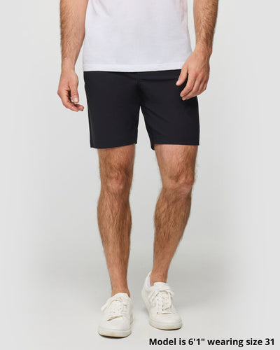 Daily Shorts-Black-9"-Regular-Front--Alex---M