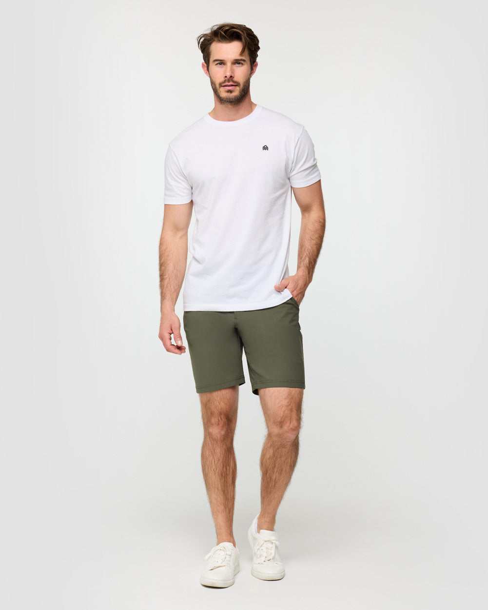 Daily Shorts-Dark Olive-9"-Regular-Full--Alex---31