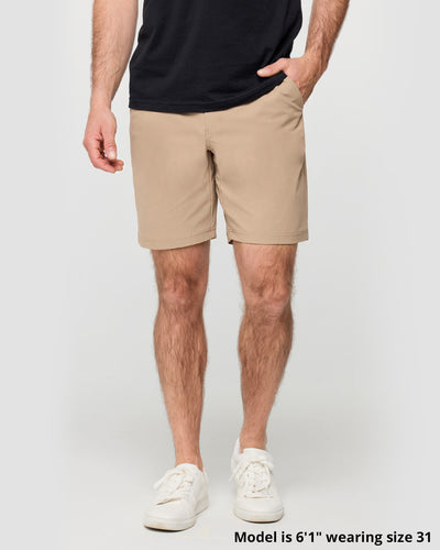 Daily Shorts-Khaki-9"-Regular-Mock--Alex---M