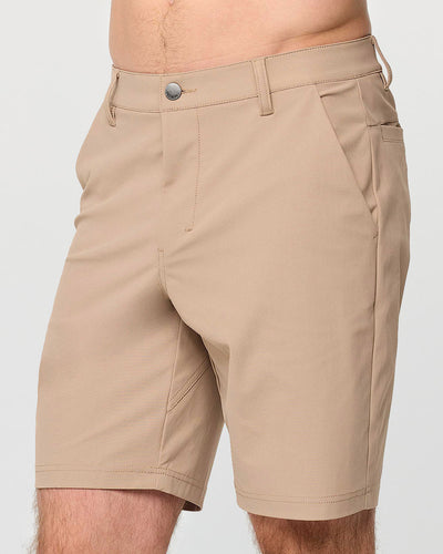 Daily Shorts-Khaki-9"-Regular-Front 3--Alex---M