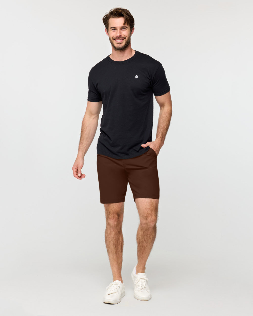 Daily Shorts-Brown-9"-Regular-Full--Model---31