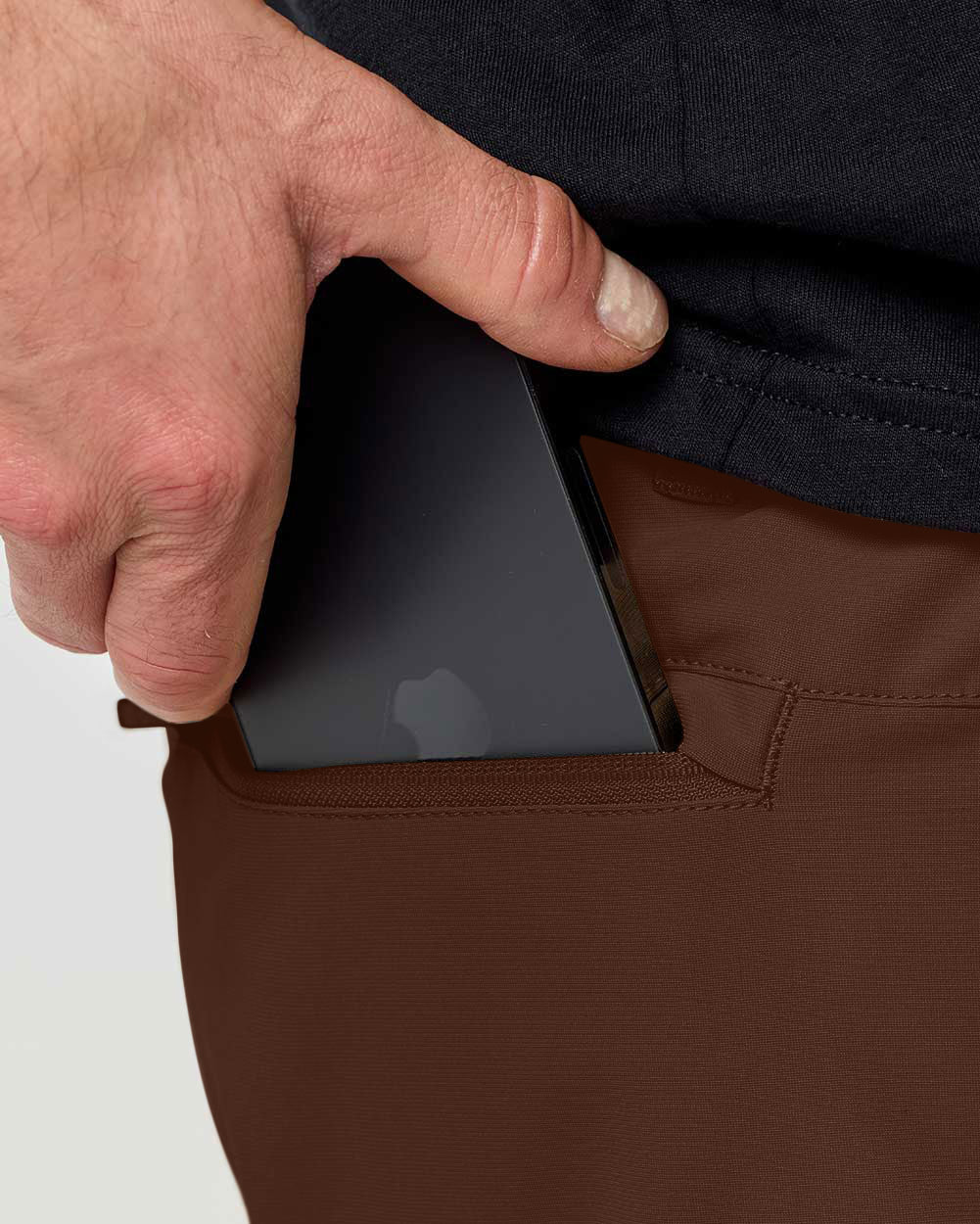 Daily Shorts-Brown-9"-Regular-Detail--Model---31