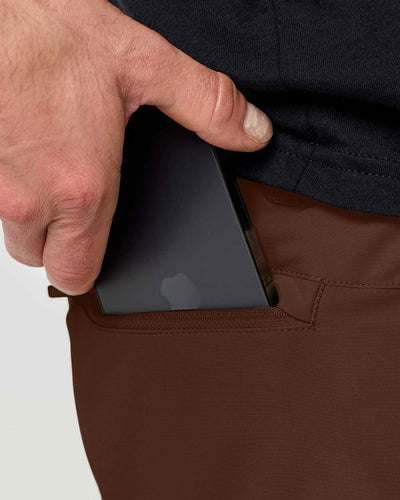 Daily Shorts-Brown-9"-Regular-Detail--Model---31