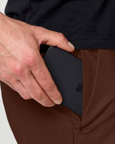 Daily Shorts-Brown-9"-Regular-Detail--Model---31