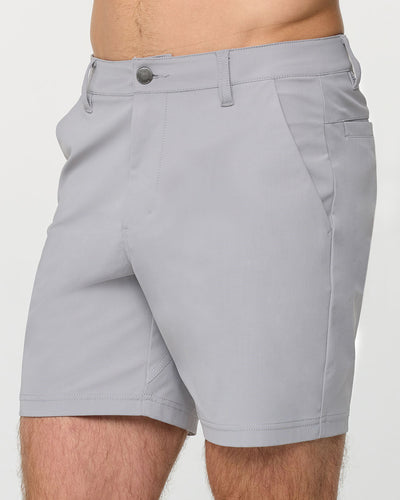 Daily Shorts-Light Grey-7"-Regular-Front 3--Alex---M
