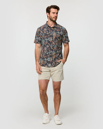 Relaxed Button Up - Non-Branded-Black Floral-Regular-Full--Alex---M