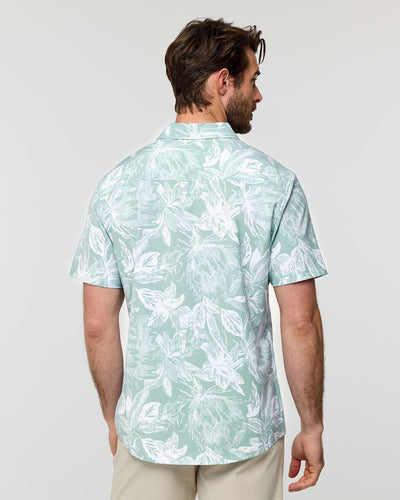 Relaxed Button Up-Slate Green Floral-Regular-Back--Alex---M