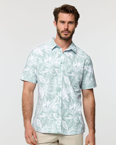 Relaxed Button Up-Slate Green Floral-Regular-Front--Alex---M