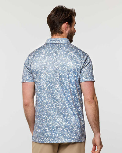 Performance Polo - Non-Branded-Indigo Splatter-Regular-Back--Alex---M