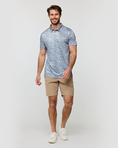 Performance Polo - Non-Branded-Indigo Splatter-Regular-Full--Alex---M