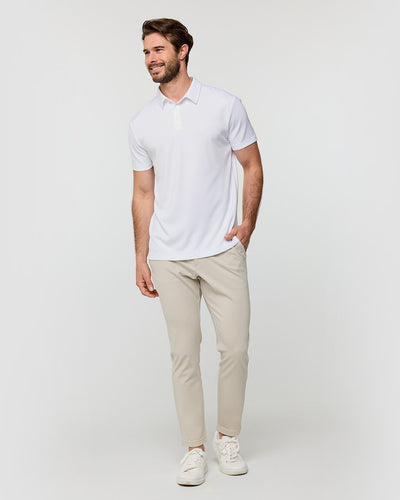 Performance Polo - Non-Branded-White-Reg-Regular-Full--Model---L
