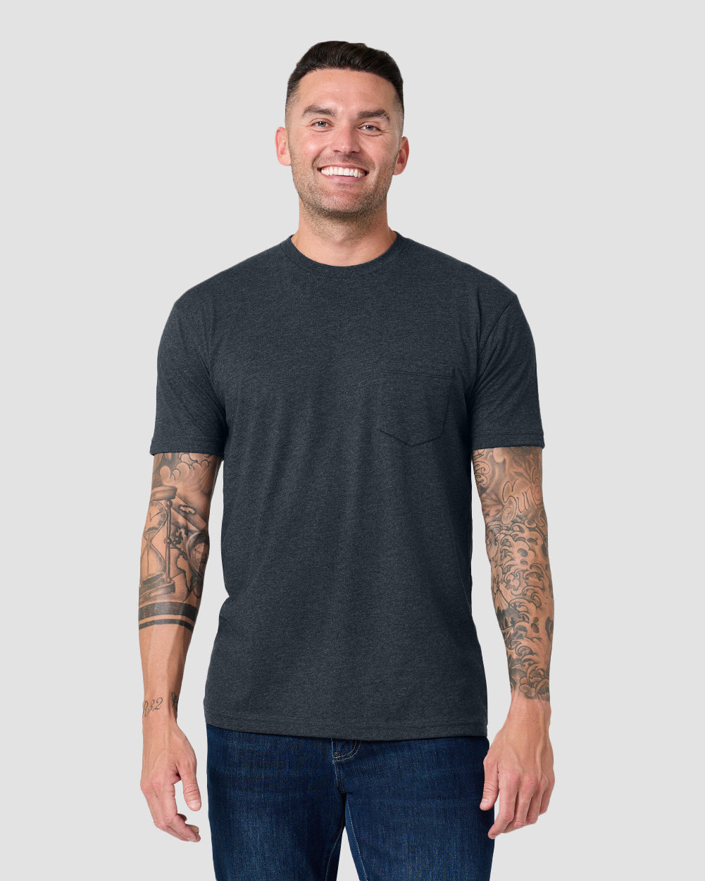 Pocket Tee-Charcoal-Regular-Front