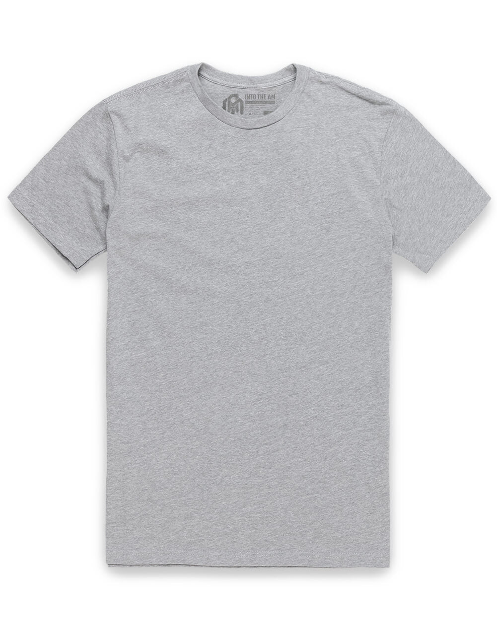 Basic Tee - Non-Branded-Grey-Reg-Regular-Mock--Model---M