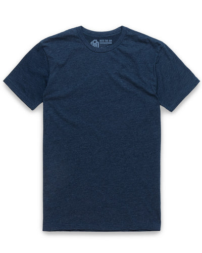 Basic Tee - Non-Branded-Navy-Reg-Regular-Mock--Model---M