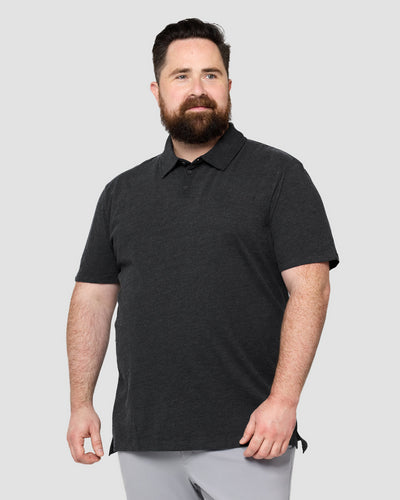 Polo - Non-Branded-Charcoal-Front--Ross---2XL-Regular