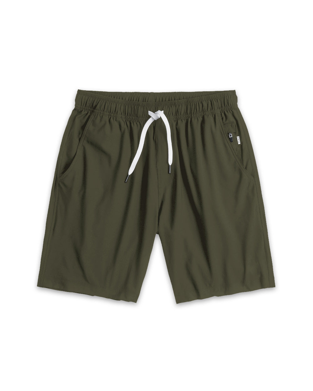 Active Shorts - Non-Branded-Dark Olive-Regular-Mock--Model---L