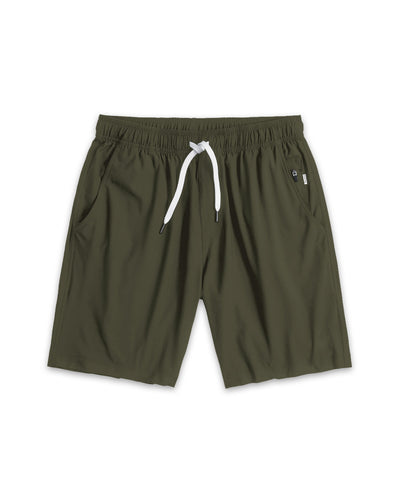 Active Shorts - Non-Branded-Dark Olive-Regular-Mock--Model---L