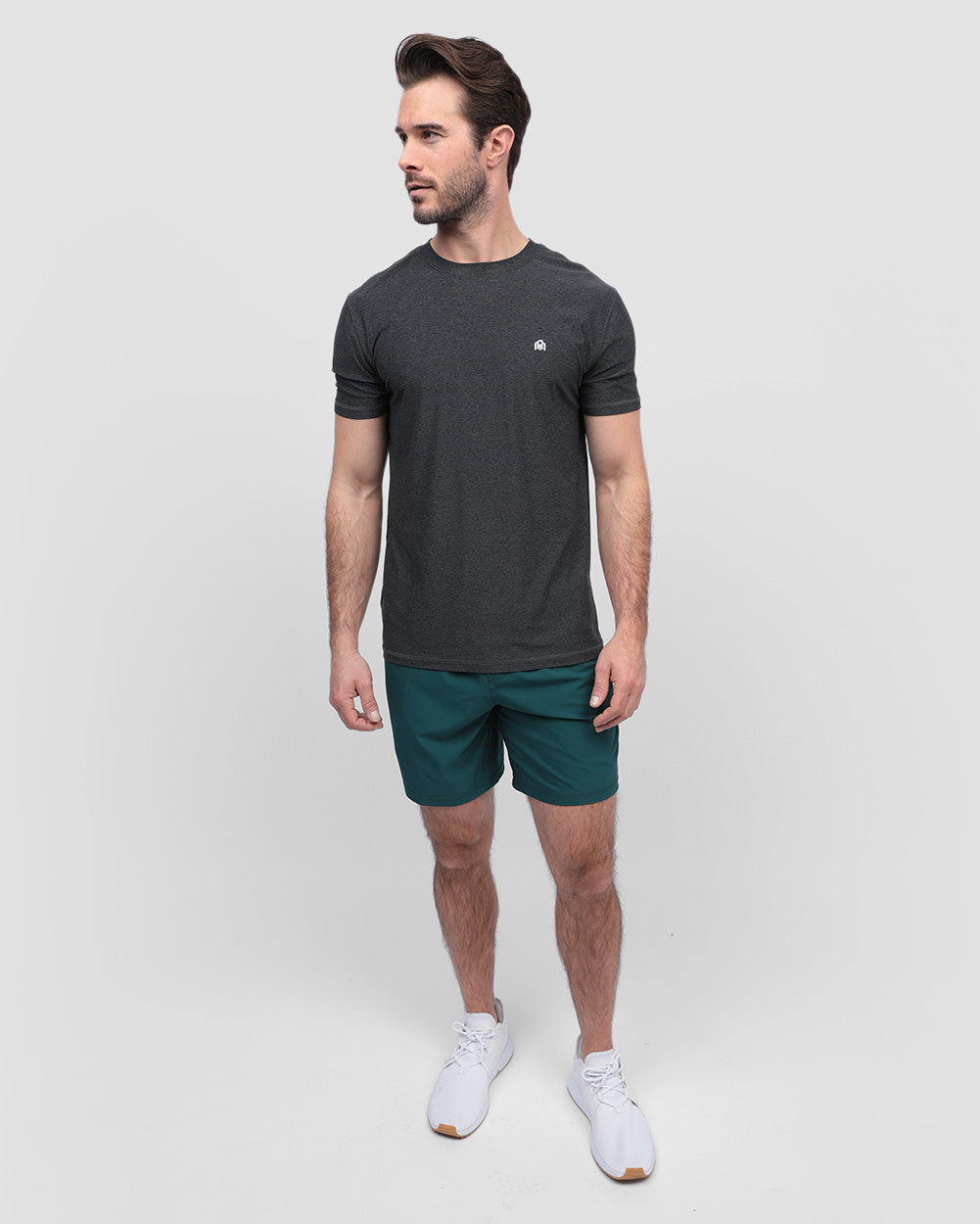 Active Shorts - Non-Branded-Dark Teal-Full--Alex---M