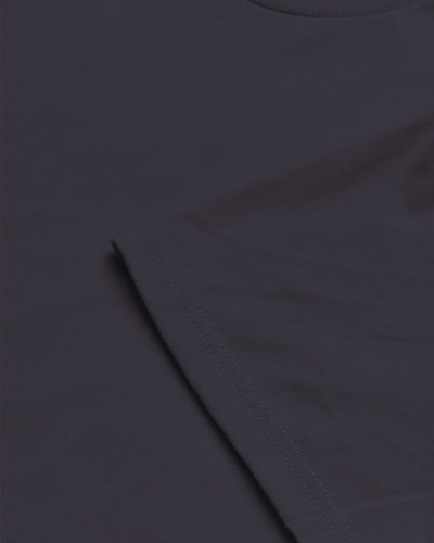 Heavyweight Tee-Charcoal-Regular-Detail--Model---L