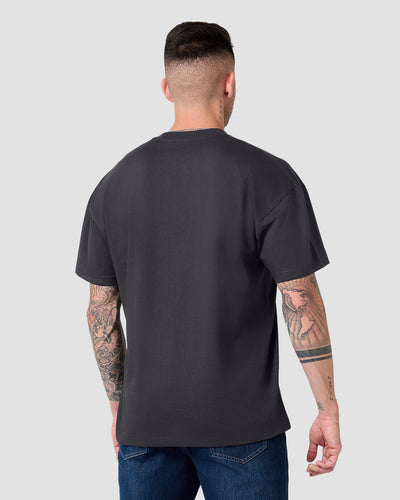 Heavyweight Tee-Charcoal-Regular-Back--Model---L